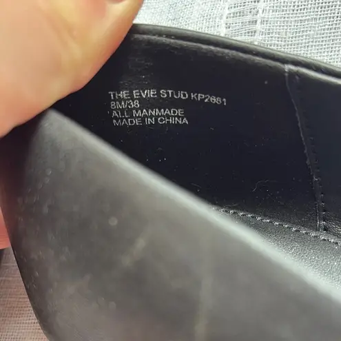 Katy Perry NWOT “Evie” Black Ballet Flats with Metallic Detail Size 8