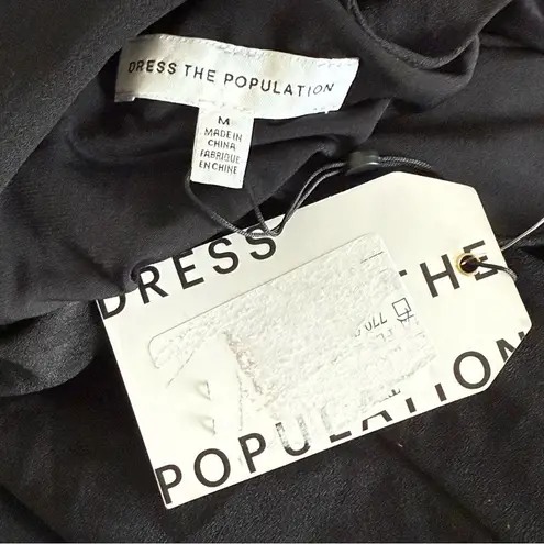 Dress the Population NWT Leighton Dress Black Size Medium