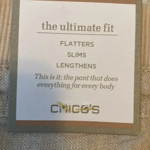 Chicos’s The Ultimate Fit Linen Pants Semi Natural Size undefined
