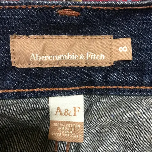 Abercrombie & Fitch Wide Straight Leg Ankle Length Denim Jeans