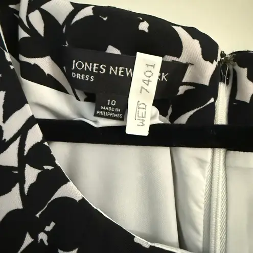 Jones New York  Midi Dress Black and White sz 10