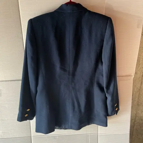 Kasper FOR ASL (8) 100% WOOL NAVY BLAZER