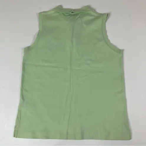 Lauren Ralph Lauren | Green 100% Cotton Sleeveless Polo Shirt Tank Top L Size L