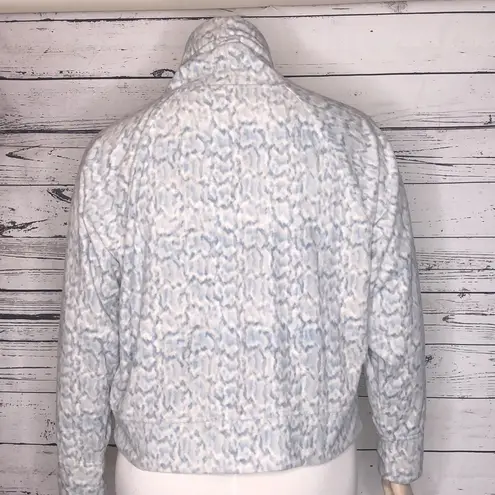 Old Navy  Active NWT Size XL Snakeskin Print Crop Fleece Cowl Neck Sweatshirt Top