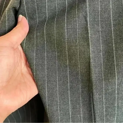 Banana Republic  Women’s Gray Wool Lined Stretch‎ Pinstripe Dress Trouser Pants 6