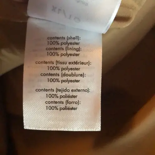 ONIA NWT Sherpa Oversized Shacket Camel Light Brown Tan Nylon Furry Jacket XL