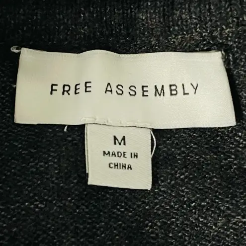 Free Assembly Crew Neck Sweater Dark Gray Size Medium