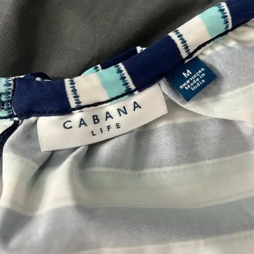 Cabana Life Cover Up Romper Size Medium Blue