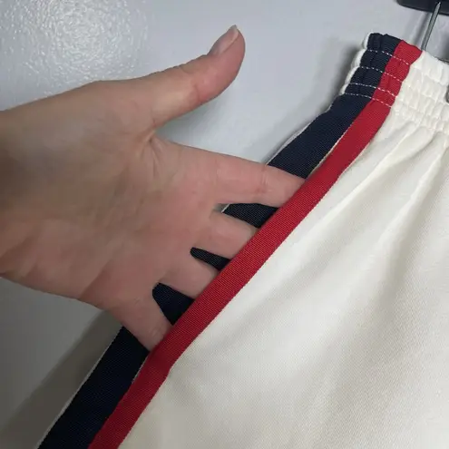 J.CREW Terry Boxer Short with Stripes Size Small Ivory NEW Cream Sporty Preppy