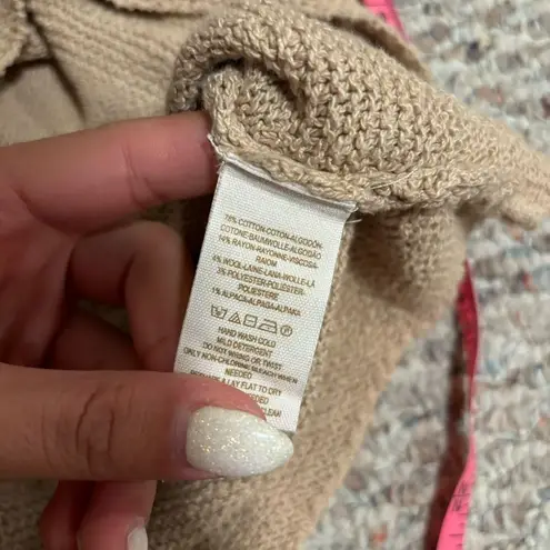 Free People  Desert Rose Boho Wool Knit Bell Sleeve Sweater Y2K Tunic- Size XS