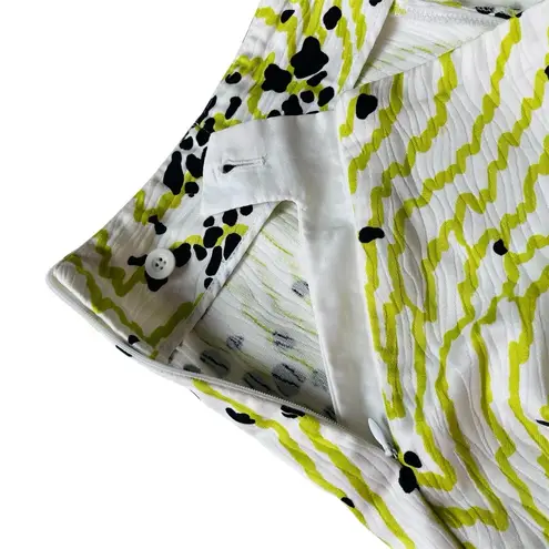 Bernard Zins Paris Aude Women's Pants 10 Made in France 100% Cotton Summer Chic Green