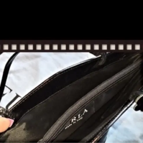 Furla Designer Black Leather Bag