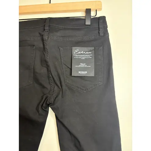 Hudson Enhance Tally Black Mid-Rise Skinny Crop Jeans Size 27