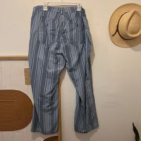 Tommy Hilfiger  Blue Cotton Vertical Striped Wide Leg Summer Pants 20