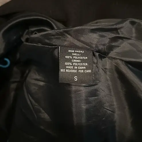 Iz Byer  black pea coat, size small