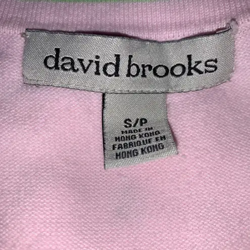 David Brooks Vintage light pink cardigan and vest w/embroidered frogs small