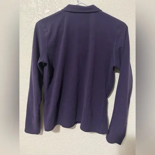 The North Face  Purple 1/4 Zip Fleece Pull Over