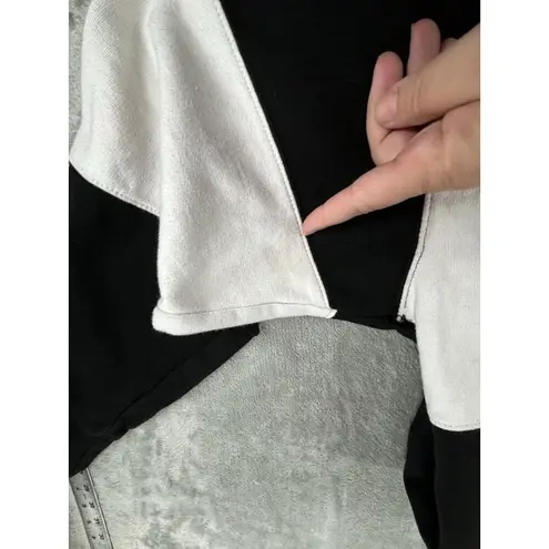 Vtg Konkrete Kids Cheer Squad Fan Cloth Sweatshirt Black/White Adult Large Black