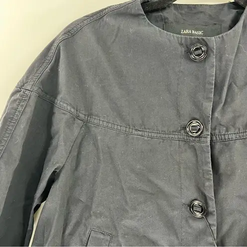 ZARA  Tassel pom pom jacket short length size XS NWT Black - Image 2