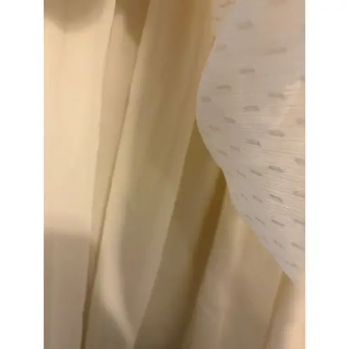 Altar'd State  Cream Embroidered Floral Tunic Dress Boho Swiss Dot Sleeveless