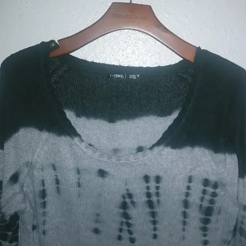 Gypsy 05  Global Village M Lambswool Blend Tie Dye Pullover Sweater