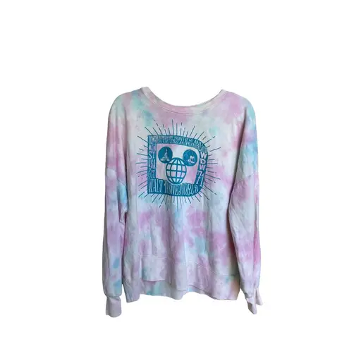 Disney Walt  World Tie Dye Mickey Castle Lounge Set Pullover‎ & Joggers size XL