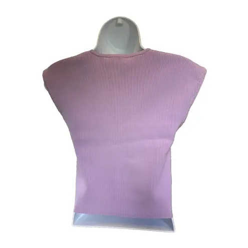 House of Harlow 1960 Tank Top Size M Lilac NEW Ribbed Stretch Sweetheart V Neck Purple Size M