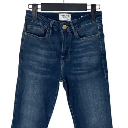 Frame Denim Le Crop Mini Boot Jeans in Westcliff Medium Wash Size 26