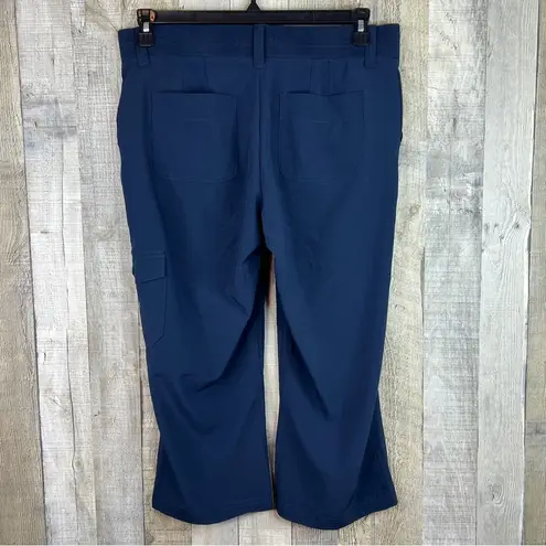 Riders By Lee  Size 12 Mid Rise Capris Navy Blue With Pockets