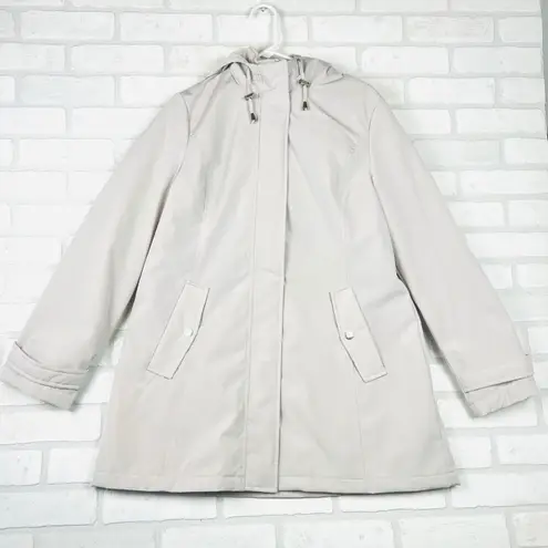 HFX Women's Water Wind Resistant Hooded Winter Coat Beige Size L Tan Size L