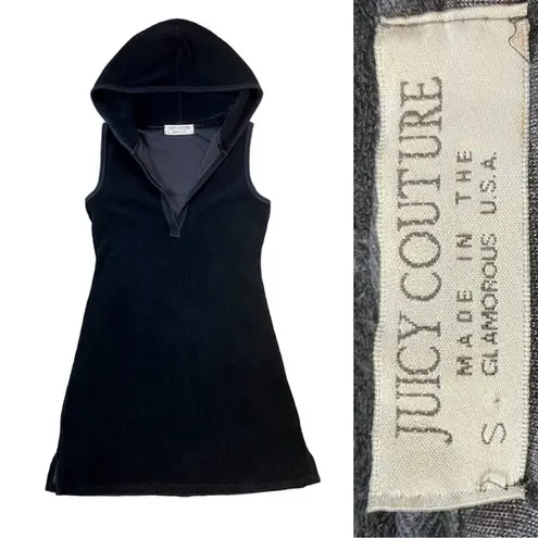 Juicy Couture Vintage 90s/Y2K  Terry Hoodie Sleeveless Dress