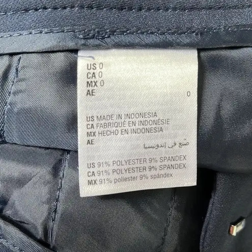 INC  Women’s deep twilight Slim Leg Mid rise Ankle Pants size 0