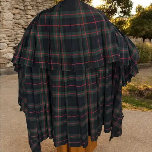 The Celtic Croft Tartan Cloak Green Plaid Oversized OS Multiple