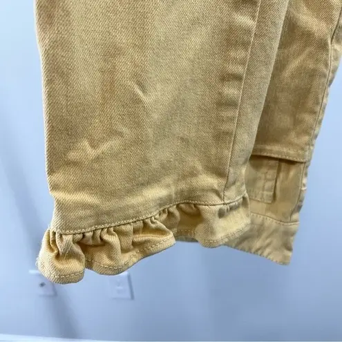 Capulet Imogen Cropped Pant Jeans in Custard Size XS Yellow Button Fly Jeans