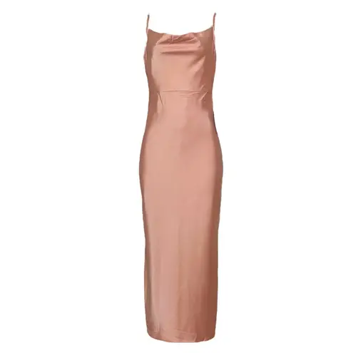 BHLDN Cali Satin Charmeuse Slip Dress, Sedona, 10 (US)