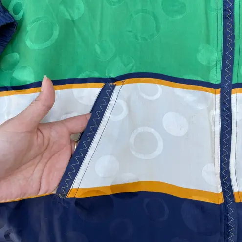 Mureli Vintage 90s Multicolor Striped Polka Dot Windbreaker Zip Up Jacket