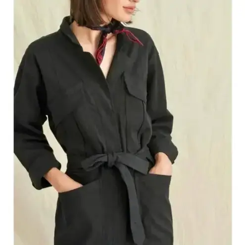 Alex Mill Jumpsuit cotton twill expedition womens Black (medium) utility casual