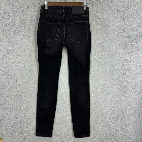 Massimo Dutti jeans womens 2 black low rise skinny stretch minimalist basic - Image 5