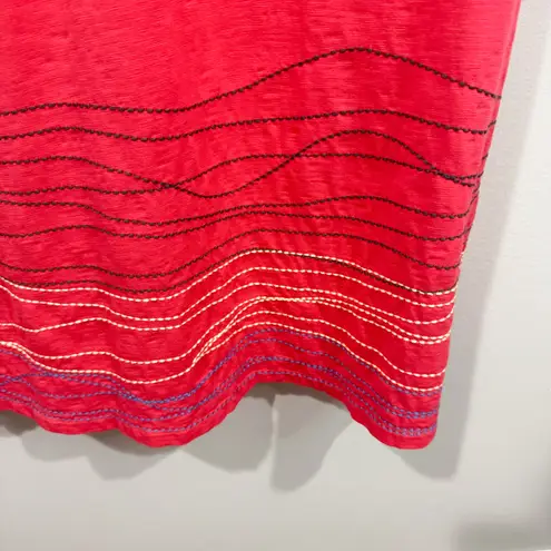 Boden USA Boden Bea Embroidered Midi Boho Western Dress Blue Size 10R EUC