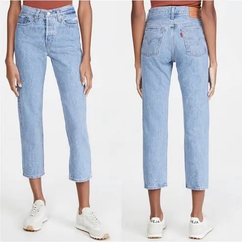 Levi's Levi’s Wedgie Straight Leg Jeans Sz 28 Light Wash Button Fly - Image 5