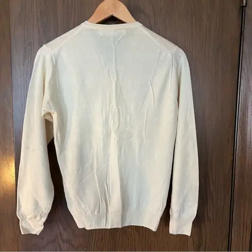 J. Lindeburg Italian Merino Wool V Neck Cardigan Sweater Size M