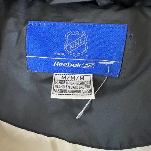 Reebok  Black Philadelphia Flyers Puffer Coat Size Medium