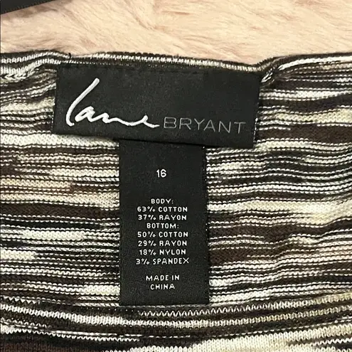 Lane Bryant Women’s  Relaxed Fit Short Sleeve Knit Sweater, Size 16