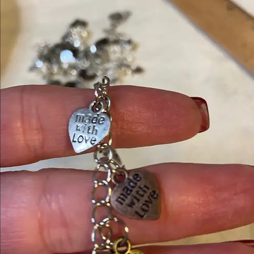 Silver Heart Charm Bracelets