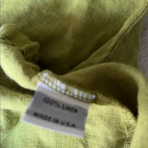 Bryn Walker Green Linen Top