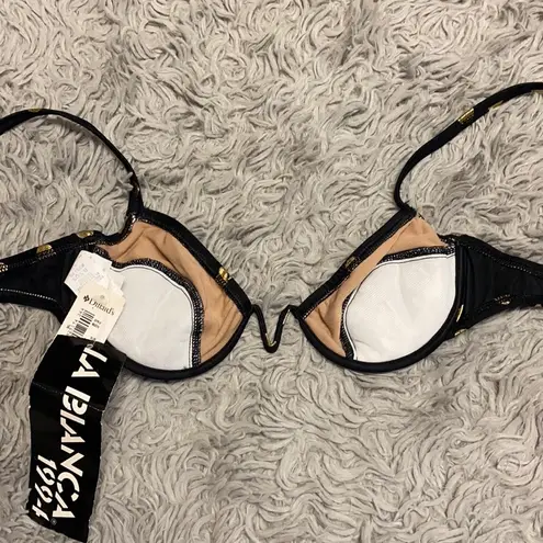 La Blanca Vintage Bikini Top 90s Polkadot Swimsuit Swim S Small M Medium New