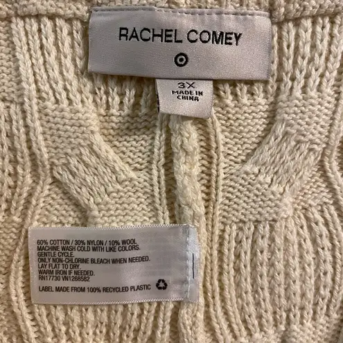 Rachel Comey Ivory White x Target Cable Knit Sweater Pants Size 3X Palazzo