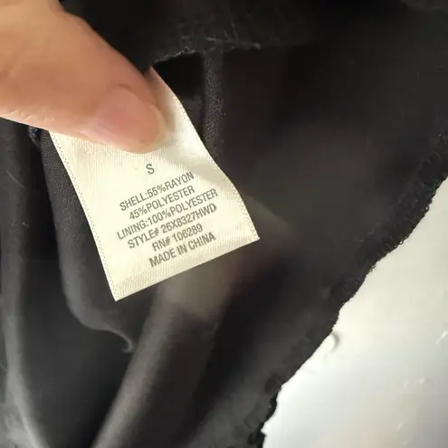 Mi Ami Black Ruffle V Neck Short Sleeve Tiered Mini Dress S Milkmaid Coquete