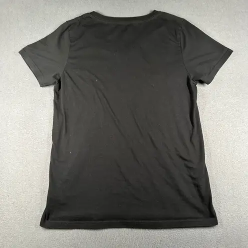 Merrell T-shirt Womens Lrg Hike On Black Short Sleeve V Neck Outdoors Athleisure