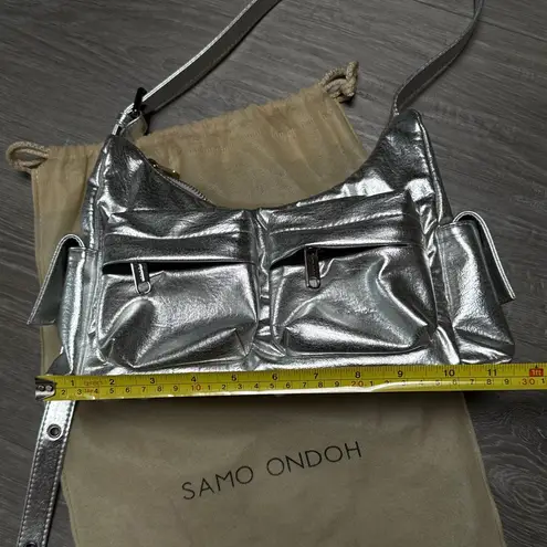 samo ondoh pocket mug bag M nappa silver